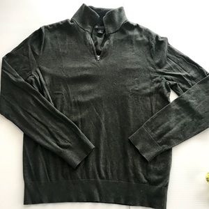 Banana Republic cotton cashmere blend polo long sleeves sweater size L